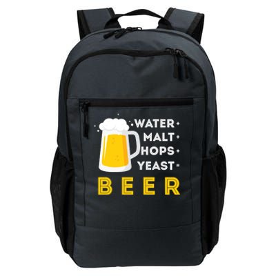 Craft Beer And Homebrewing Or Water Malt Hops Yeast Beer Gift Daily Commute Backpack