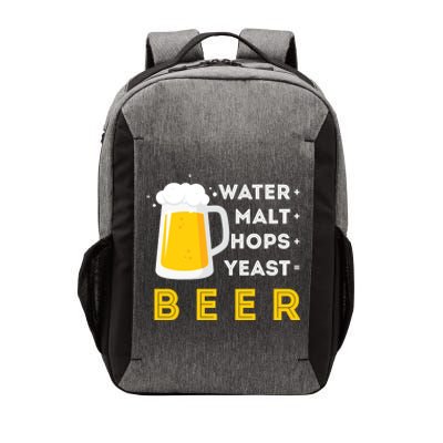 Craft Beer And Homebrewing Or Water Malt Hops Yeast Beer Gift Vector Backpack