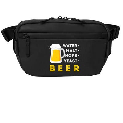 Craft Beer And Homebrewing Or Water Malt Hops Yeast Beer Gift Crossbody Pack