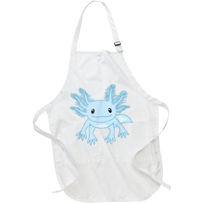 Cute Blue Axolotl Kawaii Aesthetic Axolotls Apron