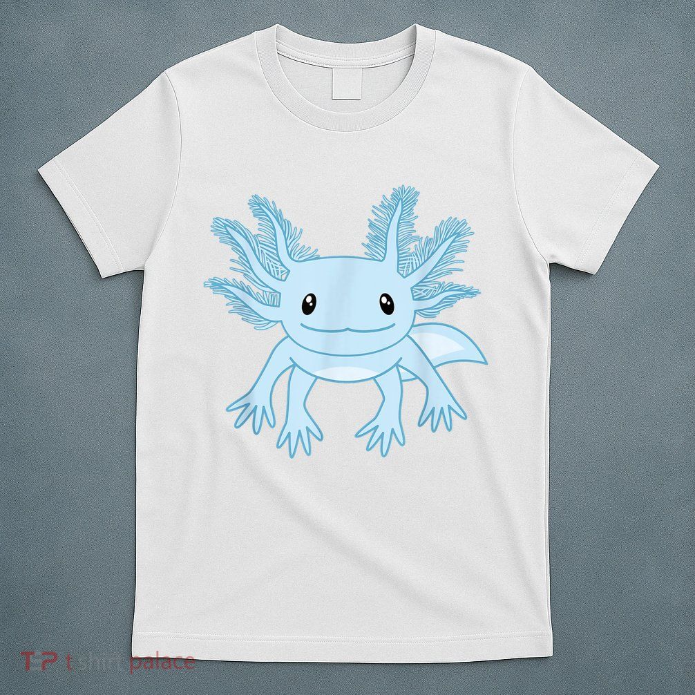 Cute Blue Axolotl Kawaii Aesthetic Axolotls T-Shirt