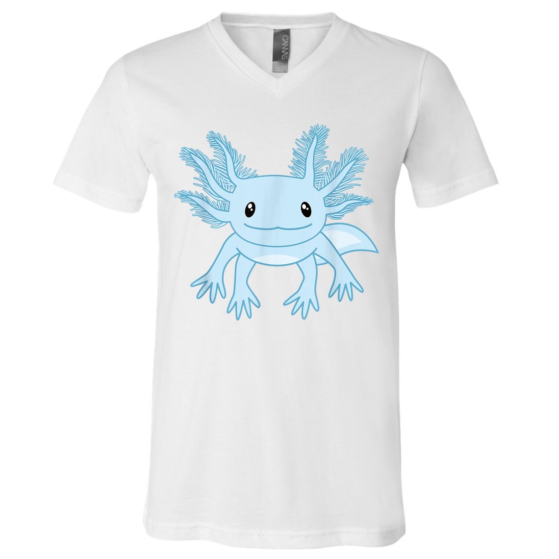 Cute Blue Axolotl Kawaii Aesthetic Axolotls V-Neck T-Shirt