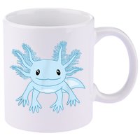 Cute Blue Axolotl Kawaii Aesthetic Axolotls 11oz C Handle Ceramic Mug