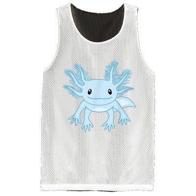 Cute Blue Axolotl Kawaii Aesthetic Axolotls Mesh Reversible Basketball Jersey Tank