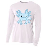 Cute Blue Axolotl Kawaii Aesthetic Axolotls Cooling Performance Long Sleeve Crew