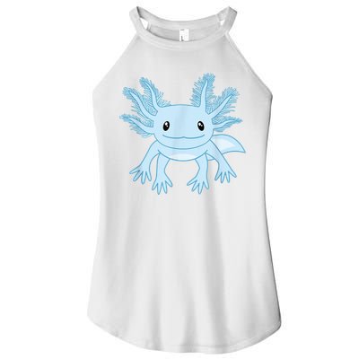 Cute Blue Axolotl Kawaii Aesthetic Axolotls Women's Perfect Tri Rocker Tank