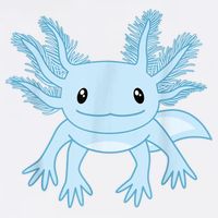 Cute Blue Axolotl Kawaii Aesthetic Axolotls Kids Sweatshirt