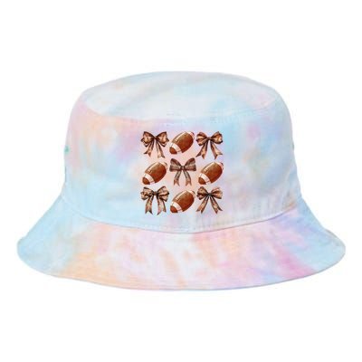 Coquette Bow American Football Thanksgiving Autumn Fall Yall Tie Dye Newport Bucket Hat