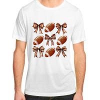 Coquette Bow American Football Thanksgiving Autumn Fall Yall Adult ChromaSoft Performance T-Shirt