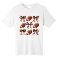 Coquette Bow American Football Thanksgiving Autumn Fall Yall Tall Fusion ChromaSoft Performance T-Shirt