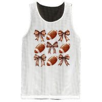 Coquette Bow American Football Thanksgiving Autumn Fall Yall Mesh Reversible Basketball Jersey Tank