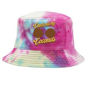 Coconut Bra Adult Check Out My Coconuts Shell Bra Tie-Dyed Bucket Hat