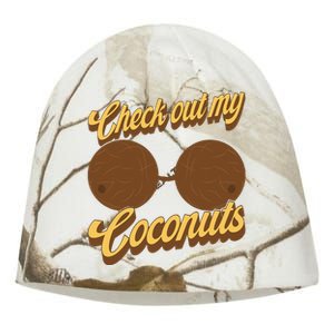 Coconut Bra Adult Check Out My Coconuts Shell Bra Kati - Camo Knit Beanie