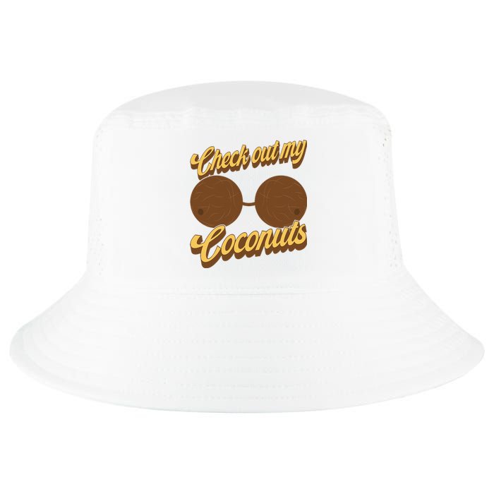 Coconut Bra Adult Check Out My Coconuts Shell Bra Cool Comfort Performance Bucket Hat