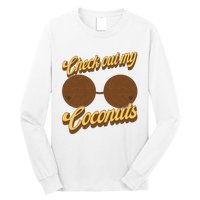 Coconut Bra Adult Check Out My Coconuts Shell Bra Long Sleeve Shirt