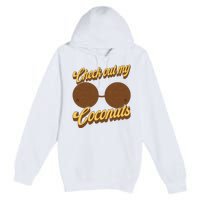 Coconut Bra Adult Check Out My Coconuts Shell Bra Premium Pullover Hoodie