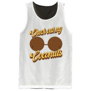 Coconut Bra Adult Check Out My Coconuts Shell Bra Mesh Reversible Basketball Jersey Tank