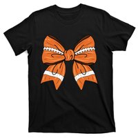 Coquette Bow American Football Thanksgiving T-Shirt