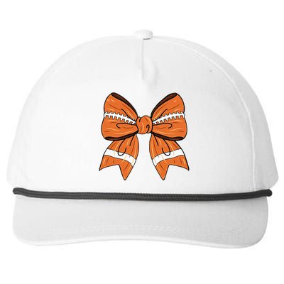 Coquette Bow American Football Thanksgiving Snapback Five-Panel Rope Hat