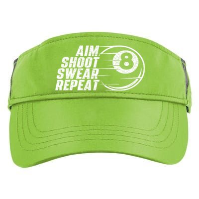 Cool Billiards Aim Shoot Swear Repeat Billiard Lover Pool Sports Game Gift Adult Drive Performance Visor