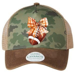 Coquette Bow American Football Autumn Thanksgiving Game Day Legacy Tie Dye Trucker Hat