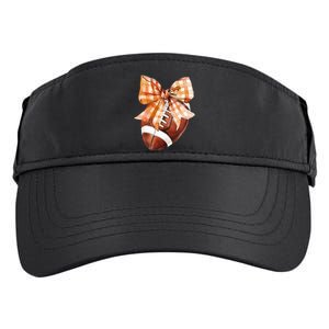 Coquette Bow American Football Autumn Thanksgiving Game Day Adult Drive Performance Visor