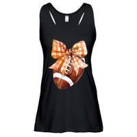 Coquette Bow American Football Autumn Thanksgiving Game Day Ladies Essential Flowy Tank