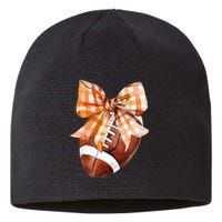 Coquette Bow American Football Autumn Thanksgiving Game Day Sustainable Beanie