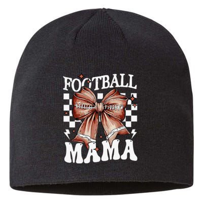 Coquette Bow American Football Mama Thanksgiving Autumn Fall Sustainable Beanie