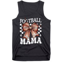 Coquette Bow American Football Mama Thanksgiving Autumn Fall Tank Top