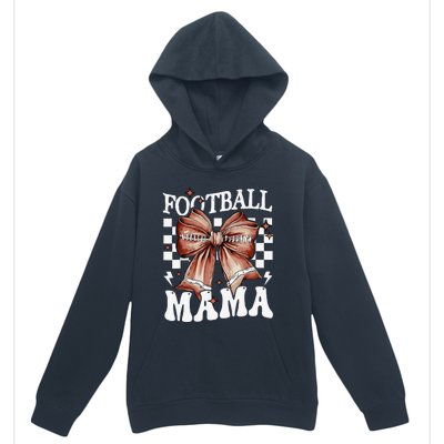 Coquette Bow American Football Mama Thanksgiving Autumn Fall Urban Pullover Hoodie