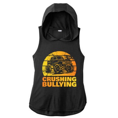 Crushing Bullying Anti Bullying Awareness Month Ladies PosiCharge Tri-Blend Wicking Draft Hoodie Tank