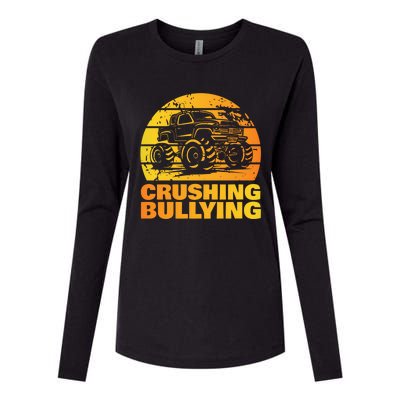 Crushing Bullying Anti Bullying Awareness Month Womens Cotton Relaxed Long Sleeve T-Shirt