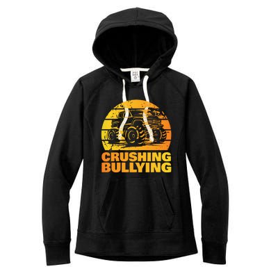 Crushing Bullying Anti Bullying Awareness Month Women's Fleece Hoodie