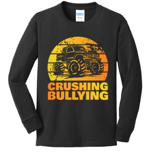 Crushing Bullying Anti Bullying Awareness Month Kids Long Sleeve Shirt