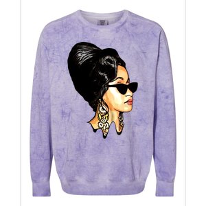 Cardi B Art Lover Colorblast Crewneck Sweatshirt