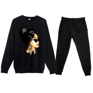 Cardi B Art Lover Premium Crewneck Sweatsuit Set