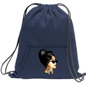 Cardi B Art Lover Sweatshirt Cinch Pack Bag