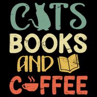 Cats Books And Coffee Cafe Coffee Drinker Cropped Pullover Crew