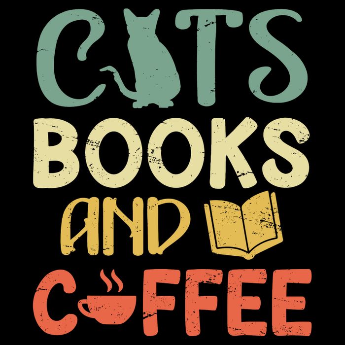 Cats Books And Coffee Cafe Coffee Drinker Cropped Pullover Crew