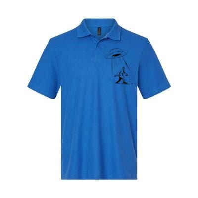 Cryptozoology Bigfoot Alien For Halloween Softstyle Adult Sport Polo