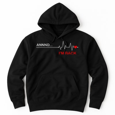 Coronary Bypass Artery Open Heart Diseases Surgery Heartbeat Hoodie