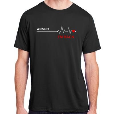 Coronary Bypass Artery Open Heart Diseases Surgery Heartbeat Adult ChromaSoft Performance T-Shirt