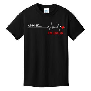 Coronary Bypass Artery Open Heart Diseases Surgery Heartbeat Kids T-Shirt