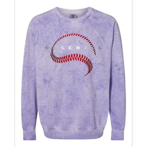 Cool Baseball Apparel Baseball Gift Colorblast Crewneck Sweatshirt