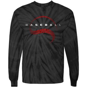 Cool Baseball Apparel Baseball Gift Tie-Dye Long Sleeve Shirt