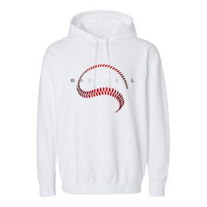 Cool Baseball Apparel Baseball Gift Garment-Dyed Fleece Hoodie