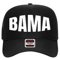 Cool Bama Alabama Pride Gift High Crown Mesh Back Trucker Hat