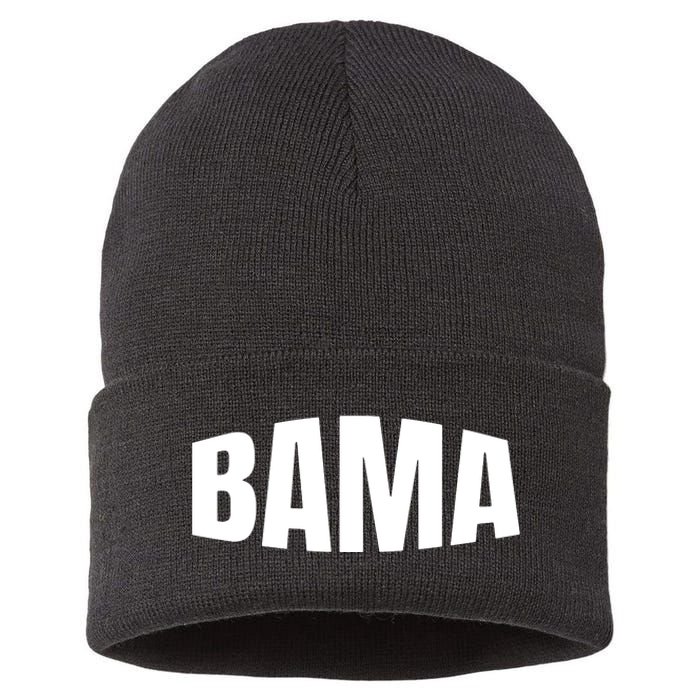 Cool Bama Alabama Pride Gift Sustainable Knit Beanie