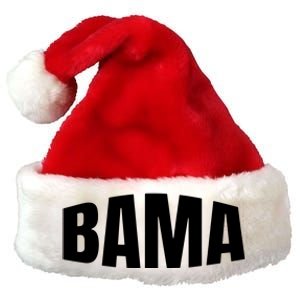 Cool Bama Alabama Pride Gift Premium Christmas Santa Hat